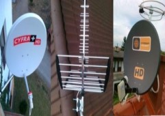 montaż anten satelitarnych i naziemnych